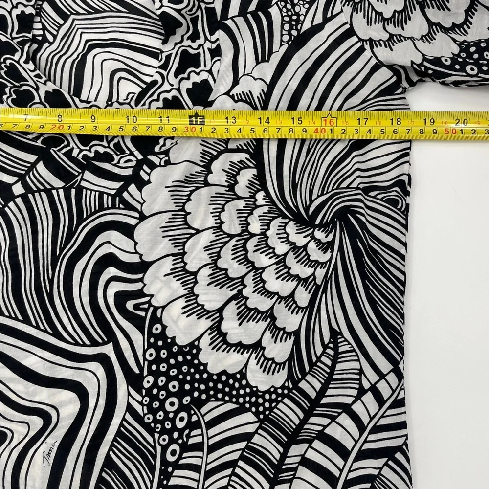 Trina Turk Cotton and Silk Sheer Tunic - Size Medium - Picture 8 of 12